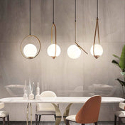 Serene Glas-Pendelleuchte Moderne Hängeleuchte für Wohnzimmer- und Essbereich-Dekor, Elegante Pendelleuchte