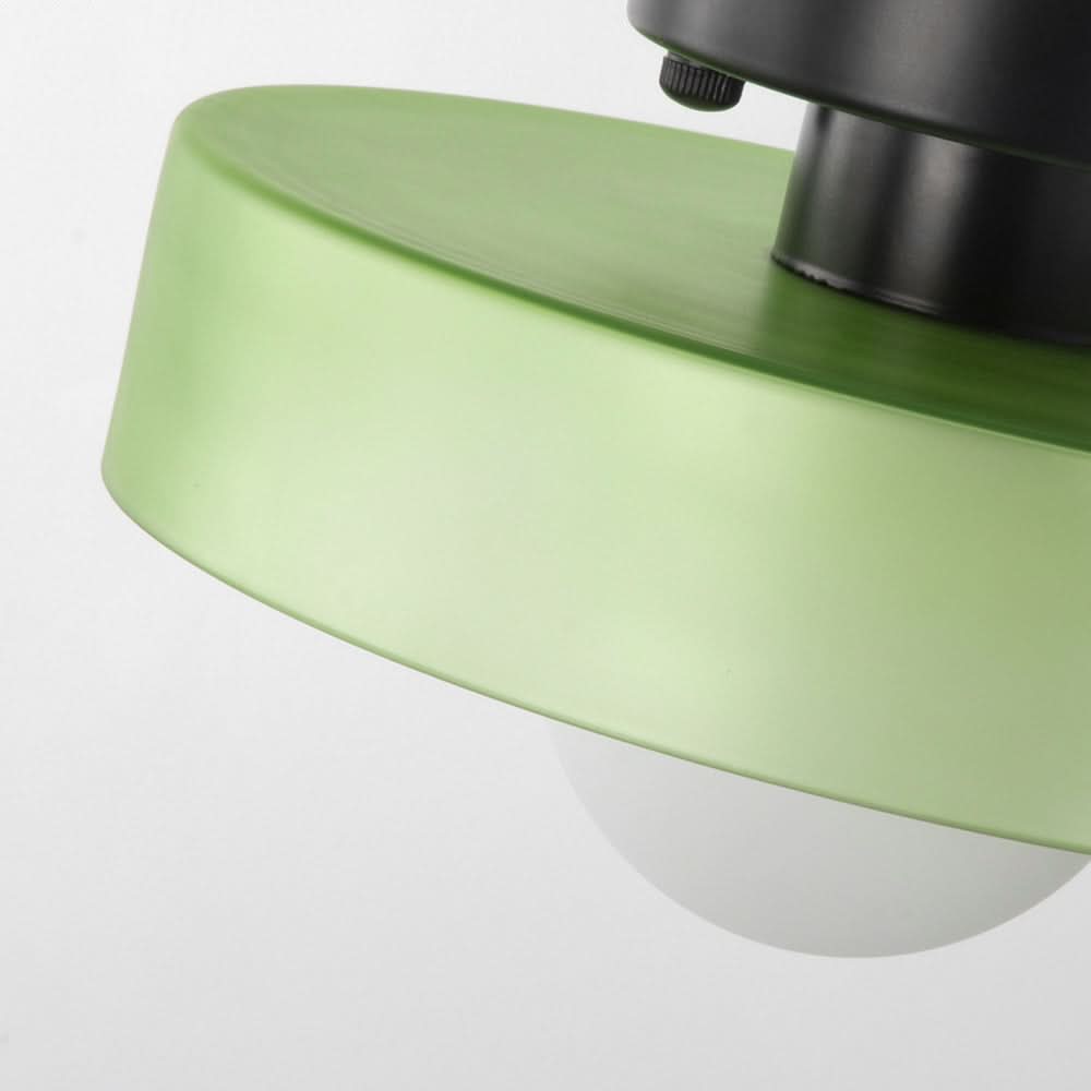 Moderne rund loftslampe med elegant glasdesign til moderne stuer, køkkener og gange