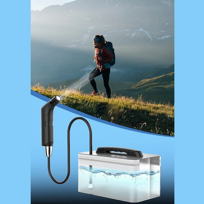 Bærbar rejse-camping elektrisk bidet til personlig hygiejne og rengøring på farten