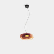 Aurora glasophængt lampe med unikt metal- og glasvedhængsdesign til moderne interiører