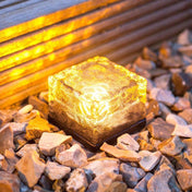 Solar Cube Garden Light With Colour Changing Water Ripple Effect For Outdoor Ground And Surface Decorative Lighting