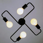 Nova industriel sort metal loftlampe til moderne interiører og minimalistiske rum med tidløs appel