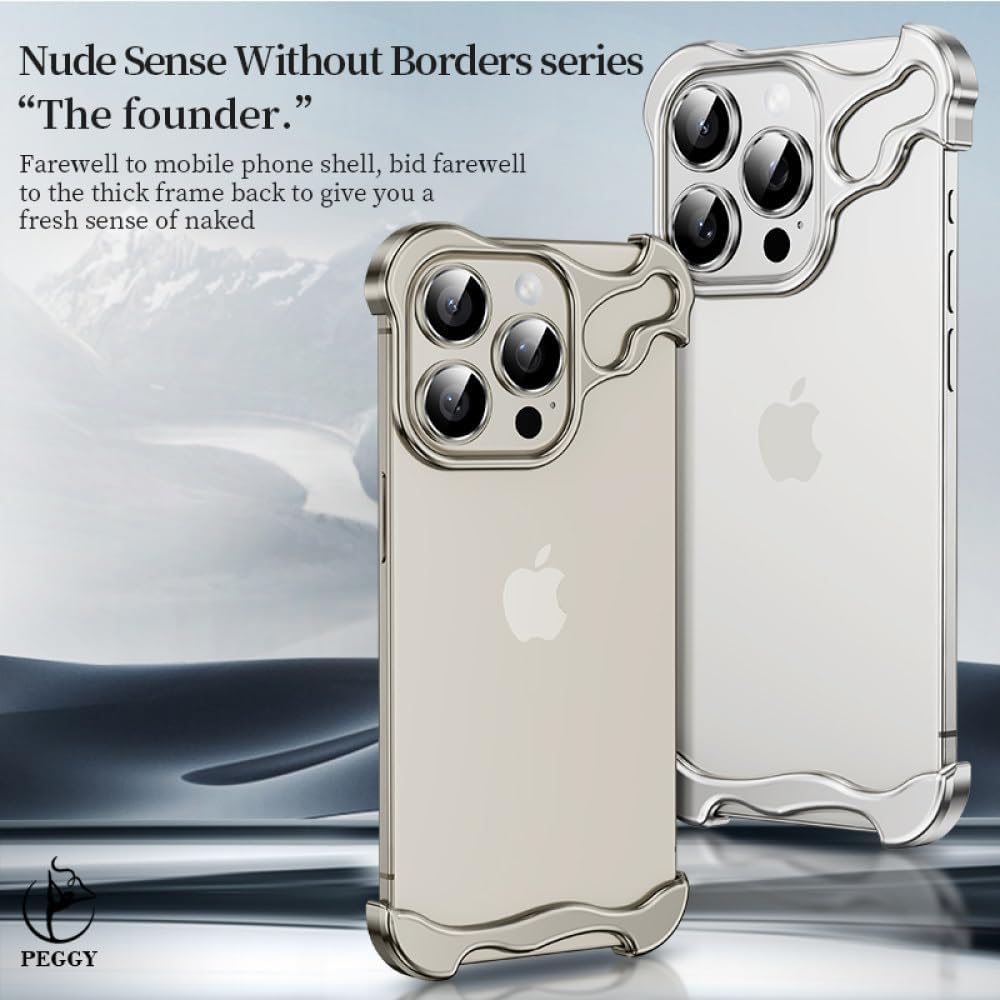 AeroGuard Aluminiumlegering Stødfanger Telefoncover til iPhone, Slankt Design og Præcise Udskæringer til iPhone