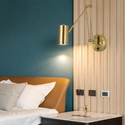 Adjustable Wall Lamp With Scandinavian Swing Arm Light For Modern Living Room And Bedroom Decor