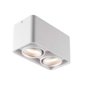 Firkantet justerbar loftslampe med dæmpbar LED-lys, moderne loftsarmatur med bevægeligt hoved