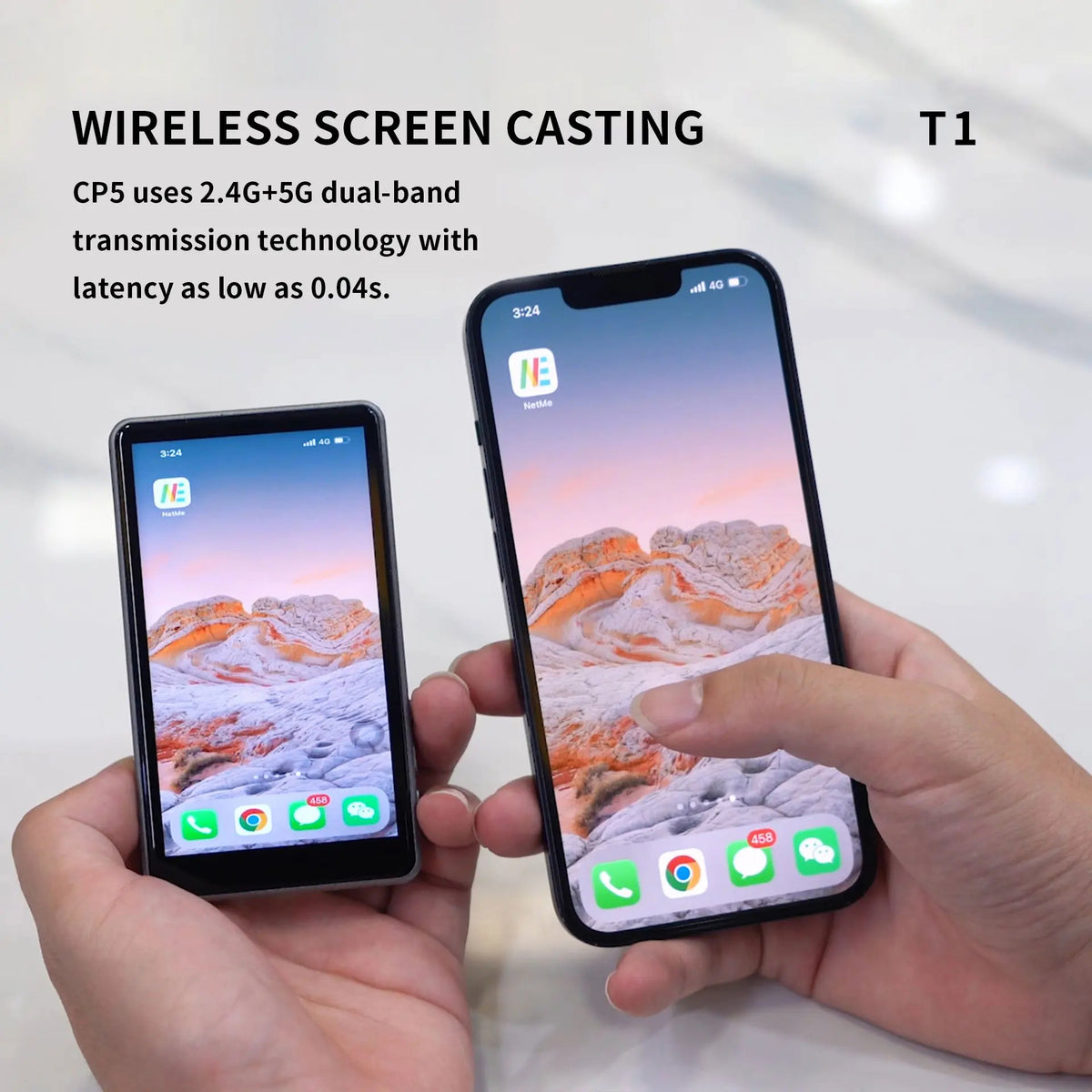 Ecran Vlog Magnetic pentru Telefon pentru Monitorul Camerei din Spate și Vizualizare în Timp Real pe Dispozitive Mobile