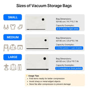 Compact Travel Vacuum Compression Storage Bags For Luggage And Clothing
