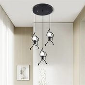 Black Pendant Light | Kitchen Pendant Lighting | Adjustable Hanging Lights | Modern LED Pendant Fixture | Unique Home Decor - Zardee 4