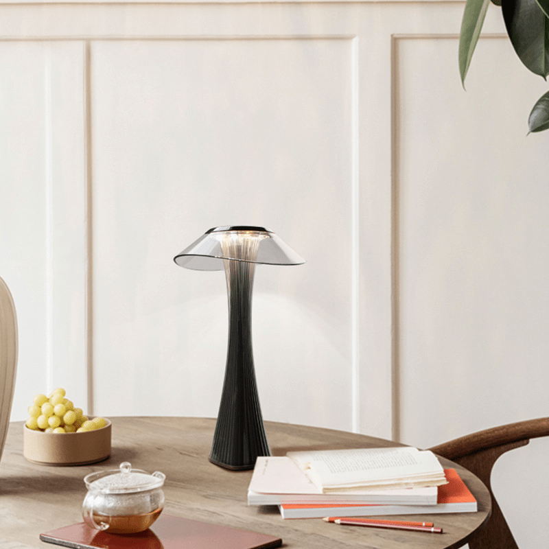 LED Diamond Table Lamp | Modern Cordless Light | Adjustable Brightness Bedside Lamp | USB Rechargeable Desk Lamp | Elegant Home Decor - Zardee 4