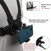 Adjustable Phone Clip Holder With Chest Strap For Secure Chest Mount And Easy Access For Everyday Use