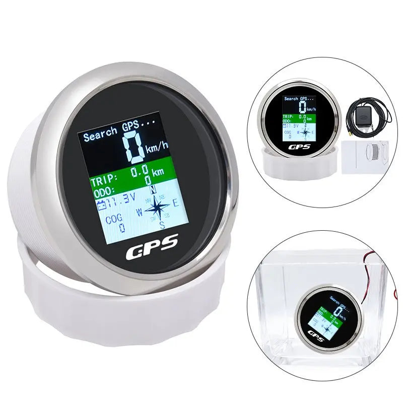 85mm GPS Speedometer Odometer Adjustable Trip ODO COG Voltmeter TFT Screen Speed Gauges For Motor Yacht Boat Car Outboard Engine 4