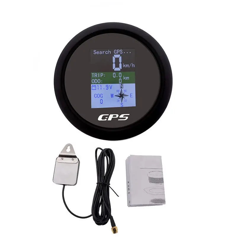 85mm GPS Speedometer Odometer Adjustable Trip ODO COG Voltmeter TFT Screen Speed Gauges For Motor Yacht Boat Car Outboard Engine 5