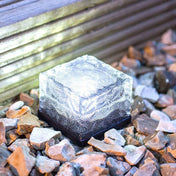 Solar Cube Garden Light With Colour Changing Water Ripple Effect For Outdoor Ground And Surface Decorative Lighting