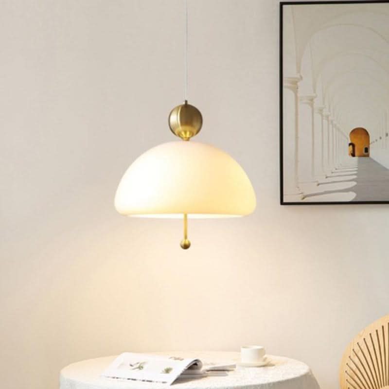 Medieval Inspired French Glass Hanging Pendant Light In Retro Style Design For Elegant Interiors
