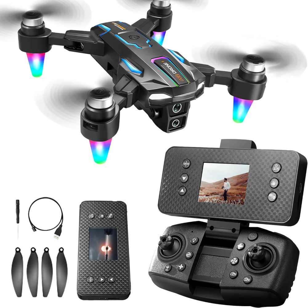 NovaSky X8 Pro 8K ESC Dron med dubbla kameror och 5G HD-överföring, borstlösa motorer, fjärrkontroll med skärm