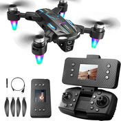 NovaSky X8 Pro 8K ESC Dron med dubbla kameror och 5G HD-överföring, borstlösa motorer, fjärrkontroll med skärm