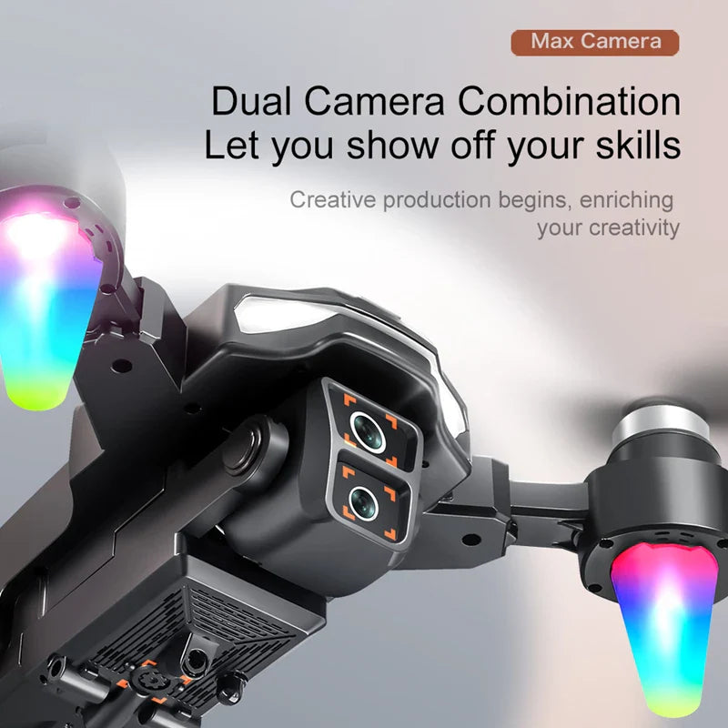 NovaSky X8 Pro 8K ESC Dron med dubbla kameror och 5G HD-överföring, borstlösa motorer, fjärrkontroll med skärm
