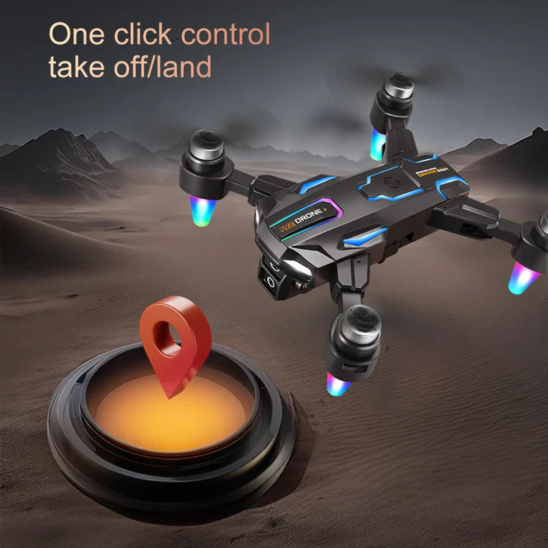 NovaSky X8 Pro 8K ESC Dron med dubbla kameror och 5G HD-överföring, borstlösa motorer, fjärrkontroll med skärm