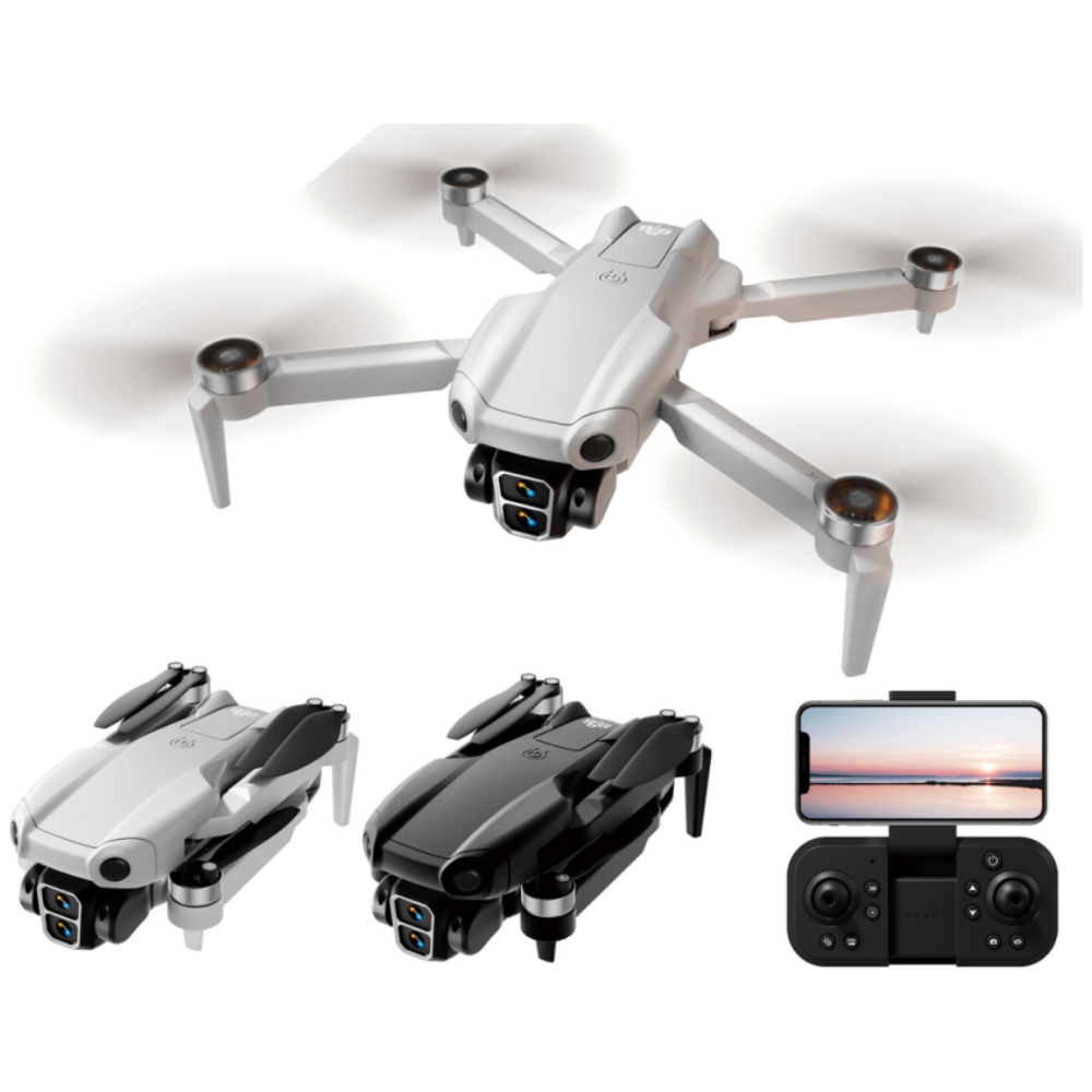 NovaX Pro Drone 4K med dobbelt kamera, børsteløse motorer, 90 graders tilt, optisk flow-hovering, 1000m WiFi FPV, foldbar