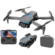 AeroNova foldbar drone med dobbelt 2K HD-kamera, WiFi livevisning, optisk flow og gestusstyring