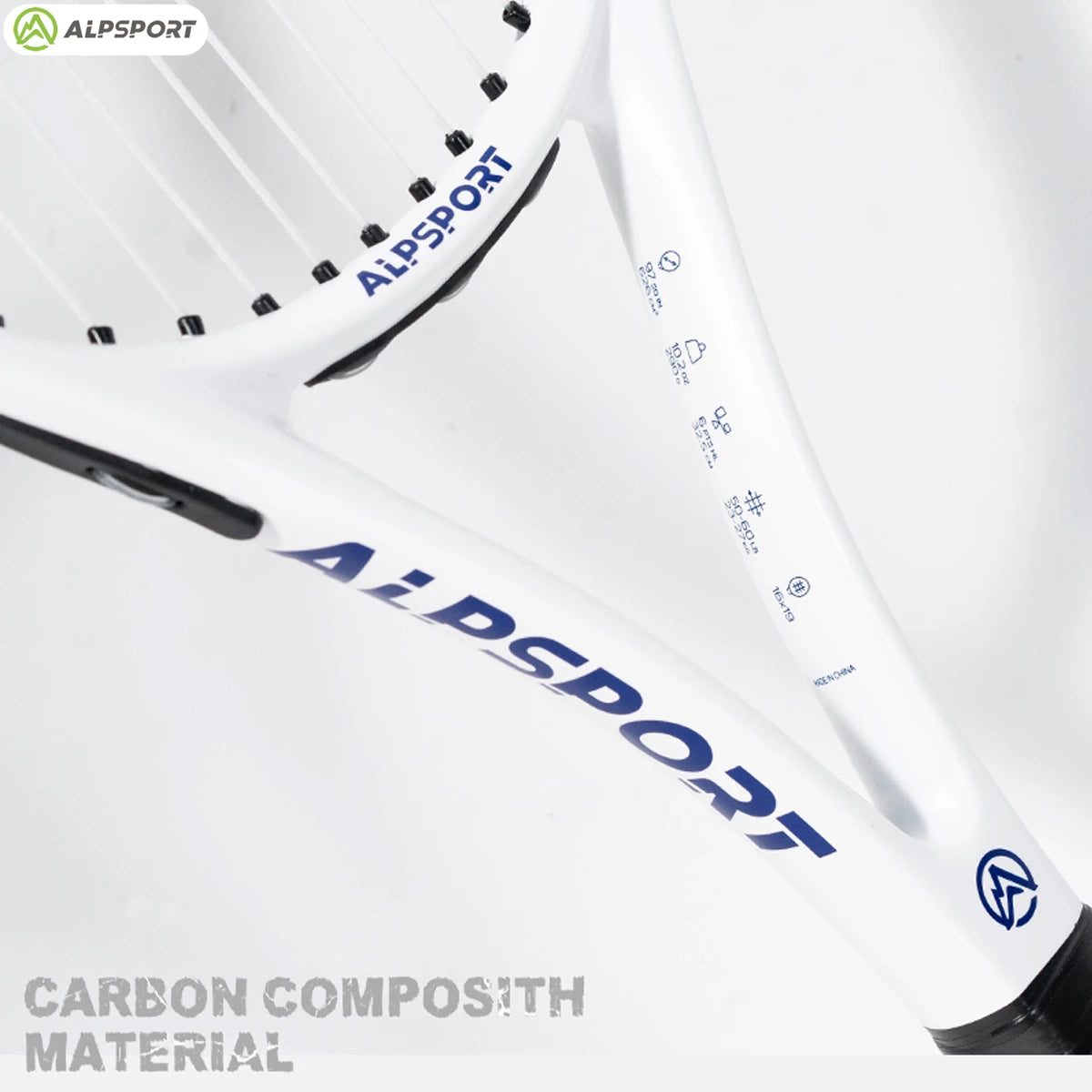 ALPSPORT Carbon Fiber Tennis Racket T800 18K-Professional Grade with Bag&Strap Lightweight Training Racquet for Adults Men&Women 3