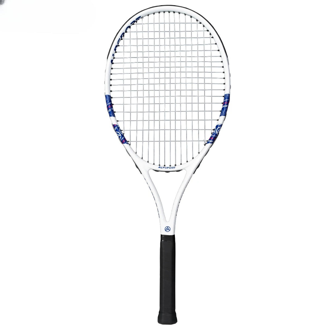 ZenFlex kulfiber tennisracket T800 18K professionel kvalitet med taske og rem letvægts træningsketcher til voksne mænd og kvinder