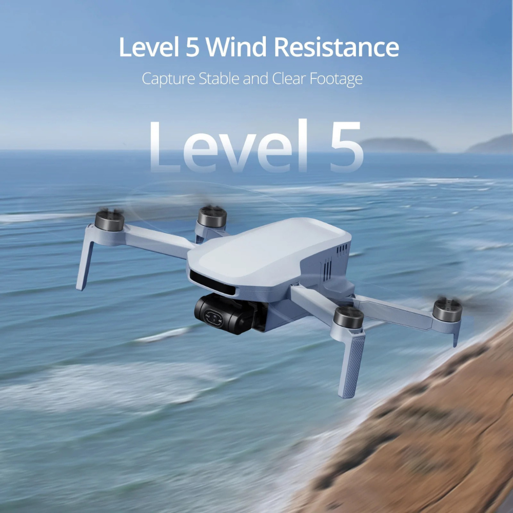 AeroNova 4K Drone med Sony CMOS, 3-akset Gimbal, GPS-tilbagevenden, AI-sporing, 6 km rækkevidde, 29 min flyvetid, Vindniveau 5
