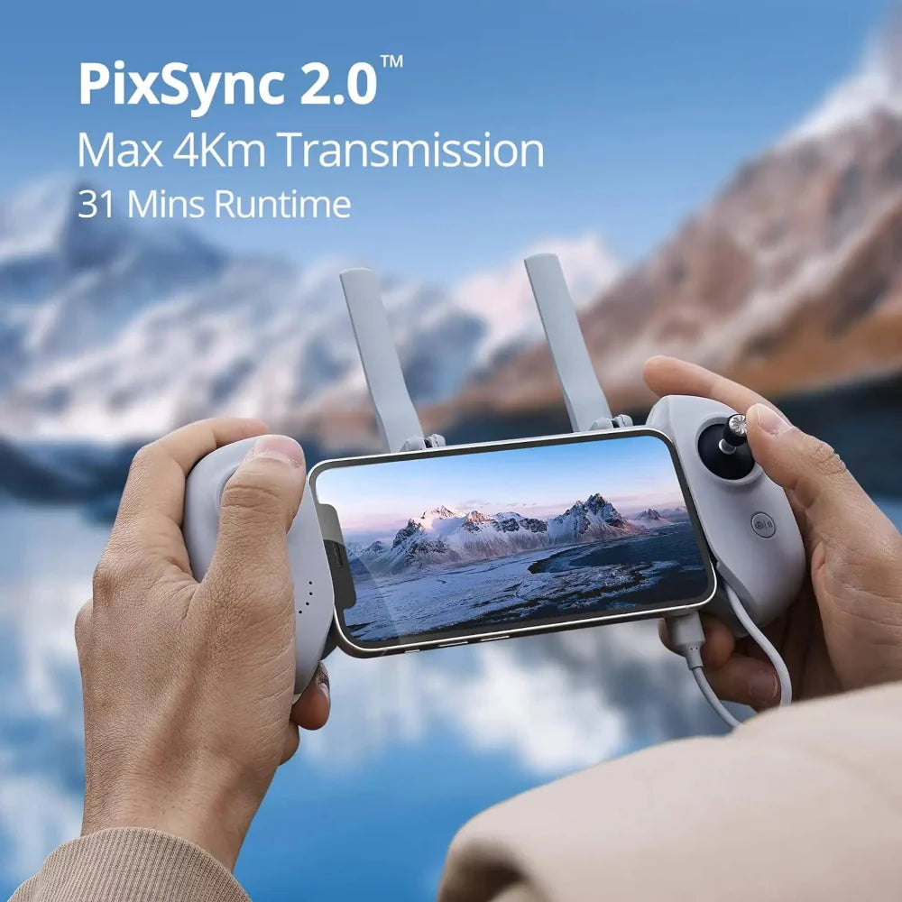 AeroNova 4K Drone med 12MP Sony CMOS-kamera, GPS Smart Return, Enkelt-akse Gimbal, 4KM Rækkevidde, 31 Min Flyvetid, Niveau 5 Vindmodstand