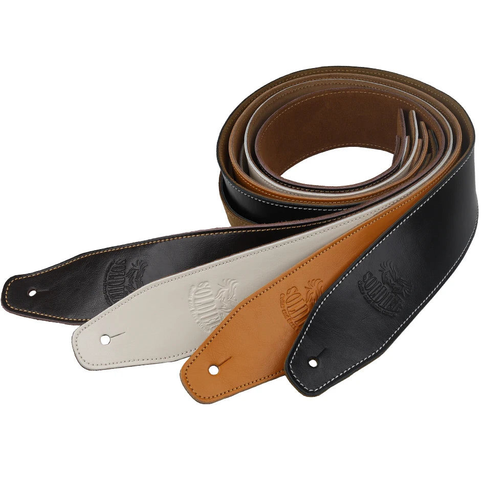 Adjustable Genuine Leather Guitar Strap For Acoustic Electric Guitar Bass Belt Guitar Accessories 1