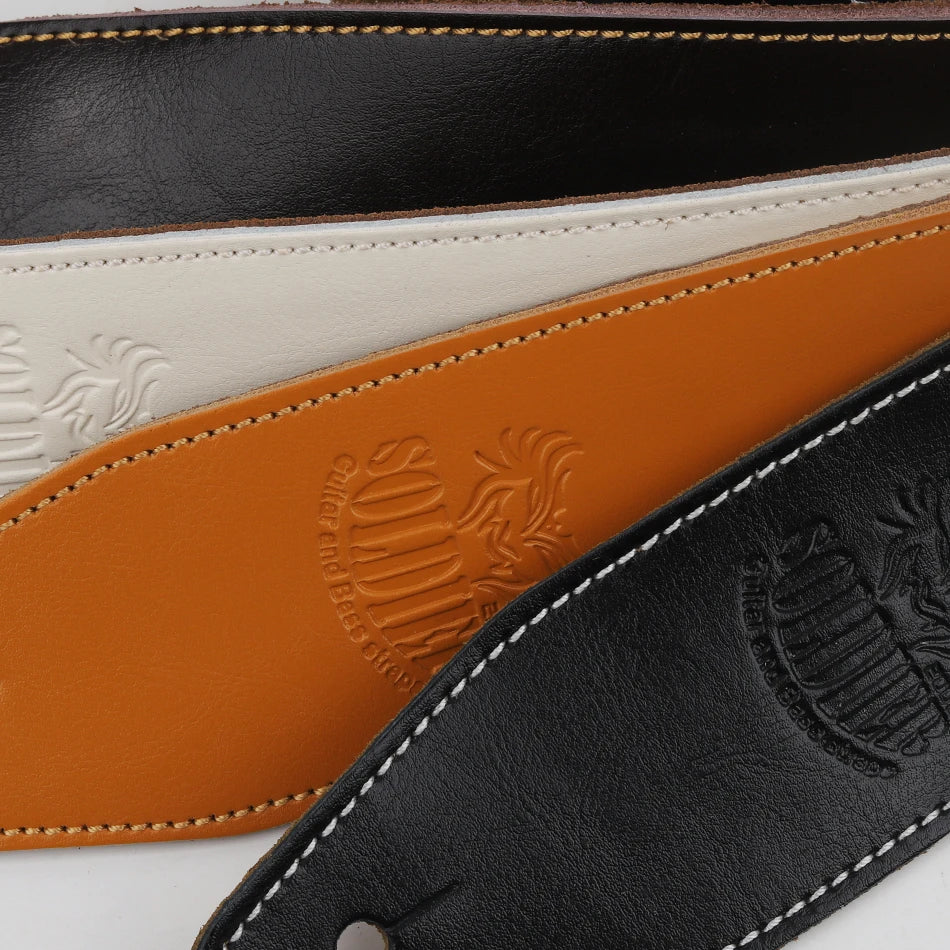 Adjustable Genuine Leather Guitar Strap For Acoustic Electric Guitar Bass Belt Guitar Accessories 2
