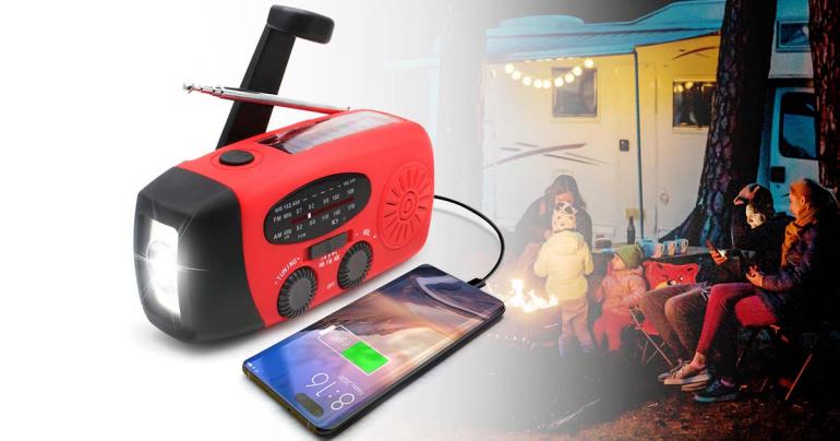 All-in-One Emergency Radio with Solar Power & Power Bank – Be Prepared Anytime, Anywhere 3