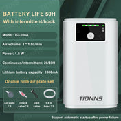 Aquarium Fish Tank Oxygen Pump Charging Dual-Purpose Air Pump Usb Lithium Battery Household Portable Fishing Mute 6000mA Outdoor 11