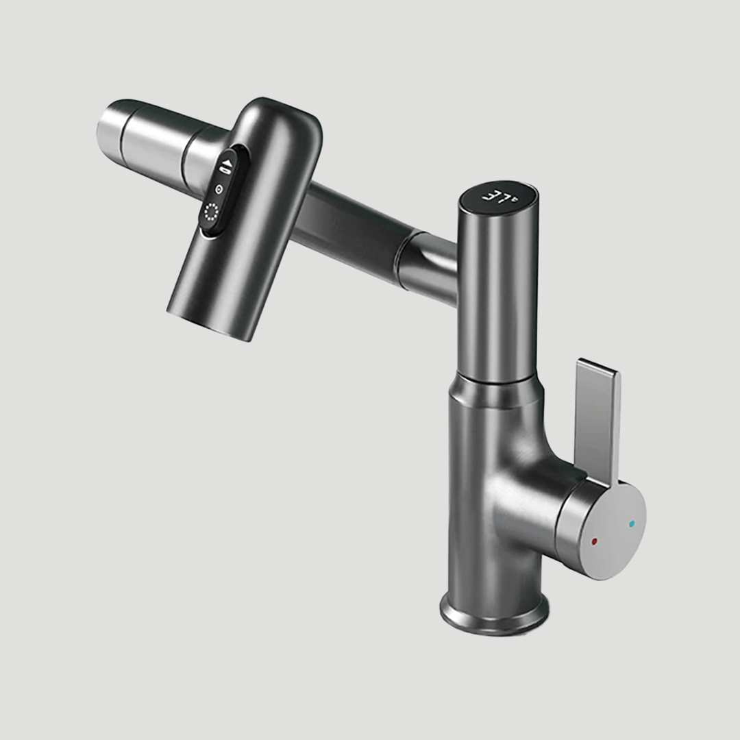 Robinet intelligent NovaFlow à 360 degrés avec affichage LED de la température pour cuisine et salle de bain moderne