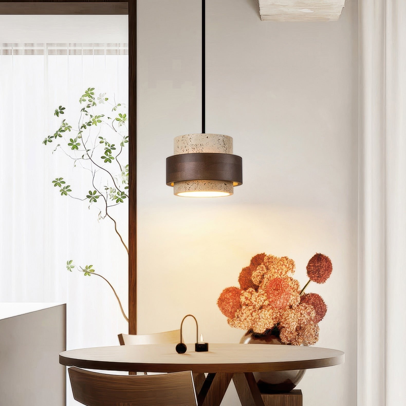 Ascend Retro Stone Pendant Light | Wabi-Sabi Inspired Kitchen Pendant Lighting 3