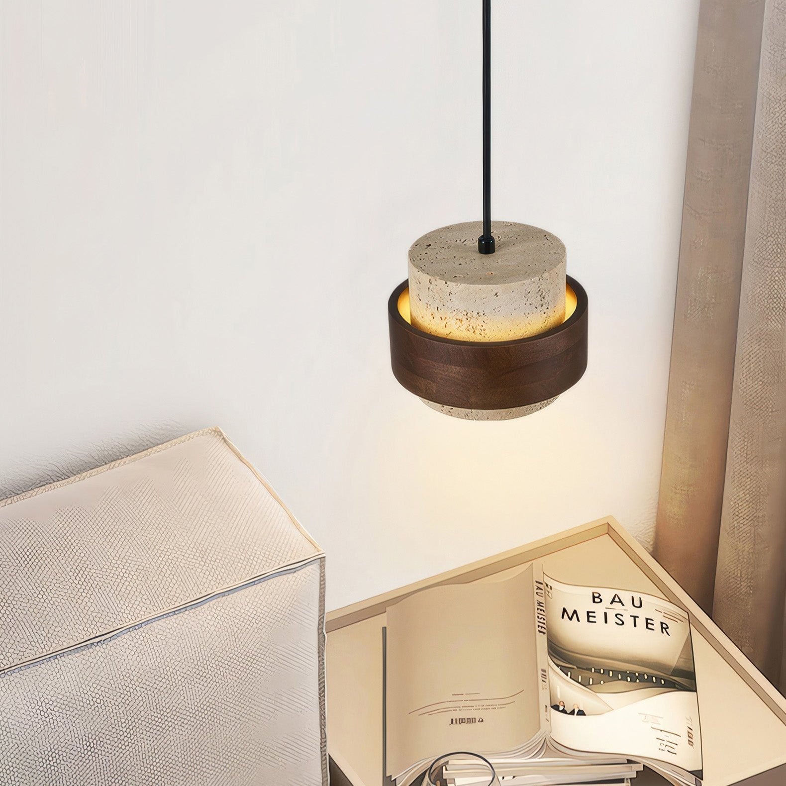 Ascend Retro Stone Pendant Light | Wabi-Sabi Inspired Kitchen Pendant Lighting 6