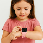 Vandtæt børne-smartwatch med GPS og SOS til sikre daglige eventyr samt skole- og udendørsbrug