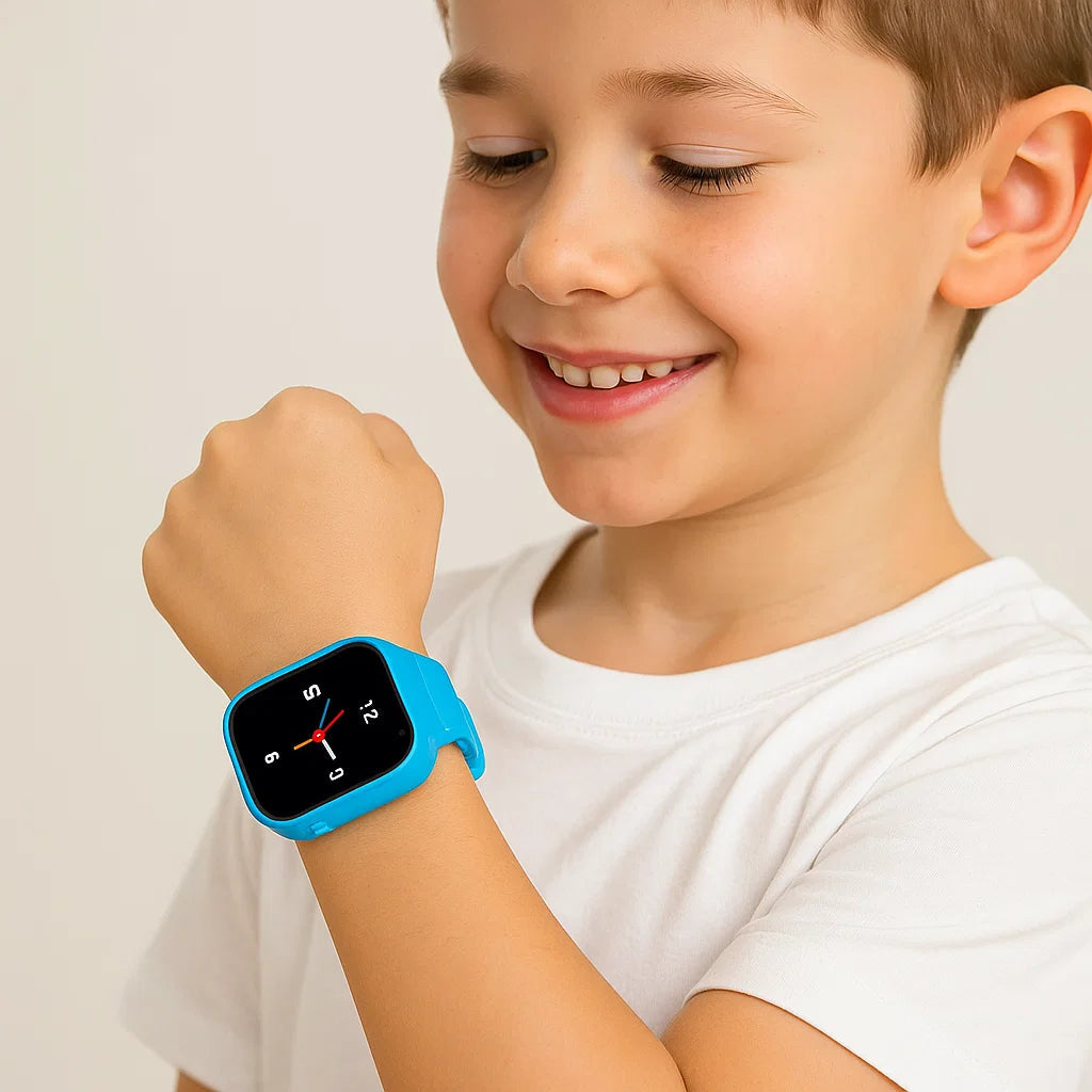 Vandtæt børne-smartwatch med GPS og SOS til sikre daglige eventyr samt skole- og udendørsbrug