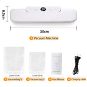 Automatic Portable Kitchen Food Saver Vacuum Sealer Machine Household Home Electric Plastic Sealing Packaging for Car Outdoor RV 6