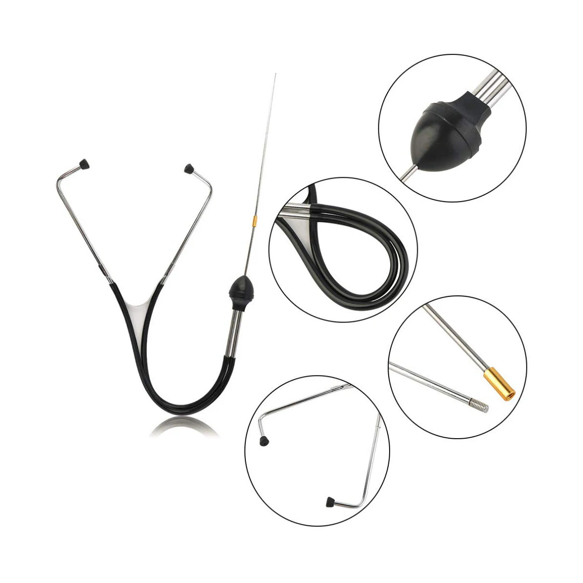 Automotive Stethoscope Mechanical Car Cylinder Tools Tool Amplification Inspection Examination Workshop Equipment Mechanic Auto 1