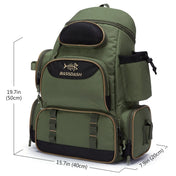 Bassdash Fishing Bag Tackle Backpack Lightweight Tactical Tackle Box Multifunctional 1