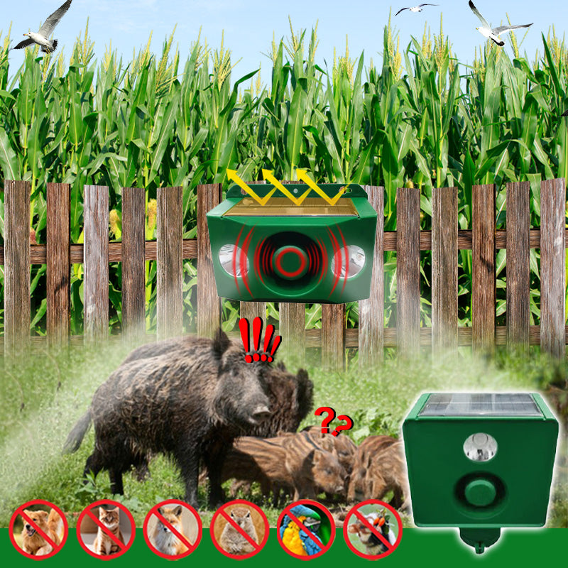 Beast Repellent Solar Warning Lights with Loud Volume 1
