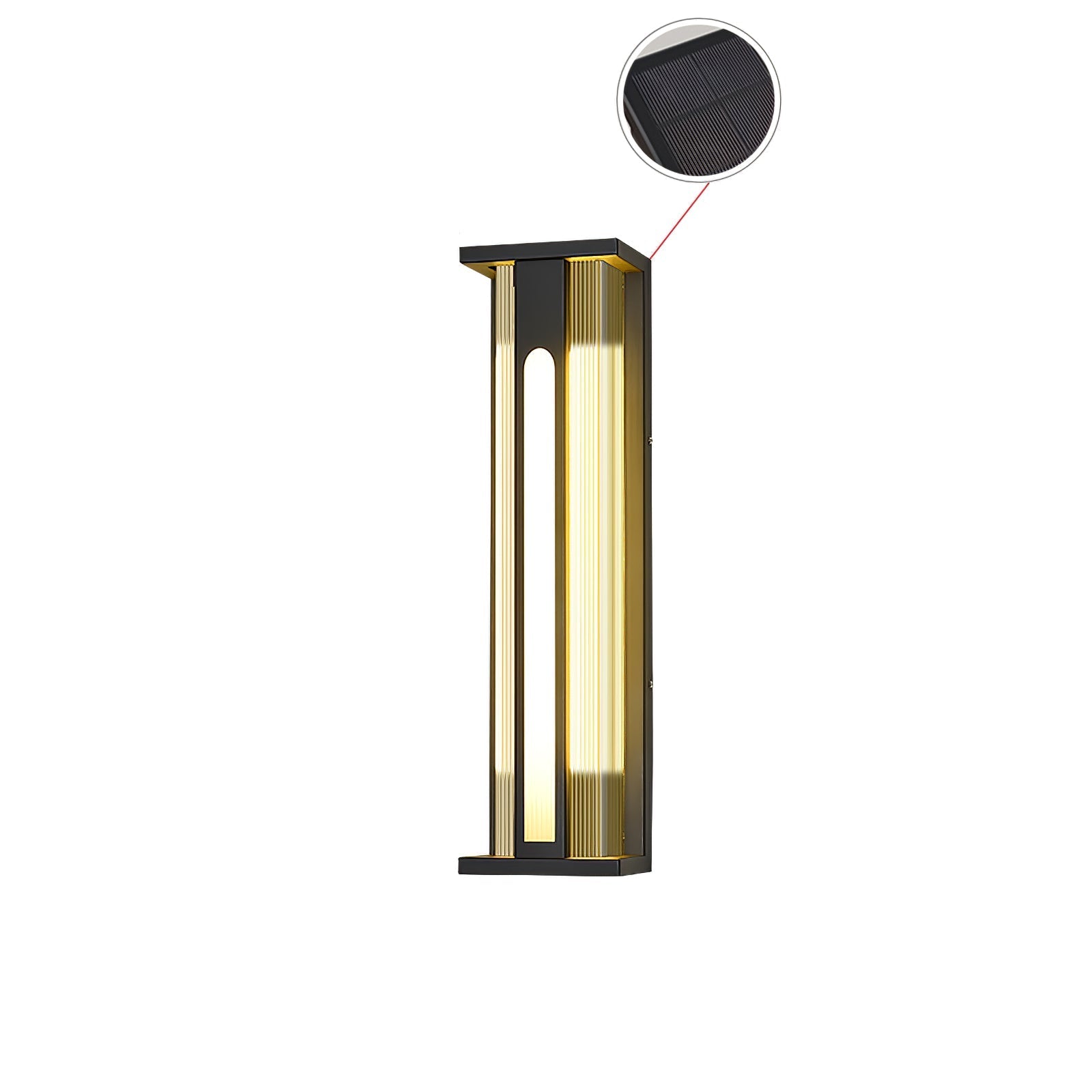 Variant image for Solar Wall Lights Outdoor | Modern Outdoor Wall Lamp | Waterproof Patio Lantern | Automatic On/Off Light | Stylish Garden Fixture - Zardee-4