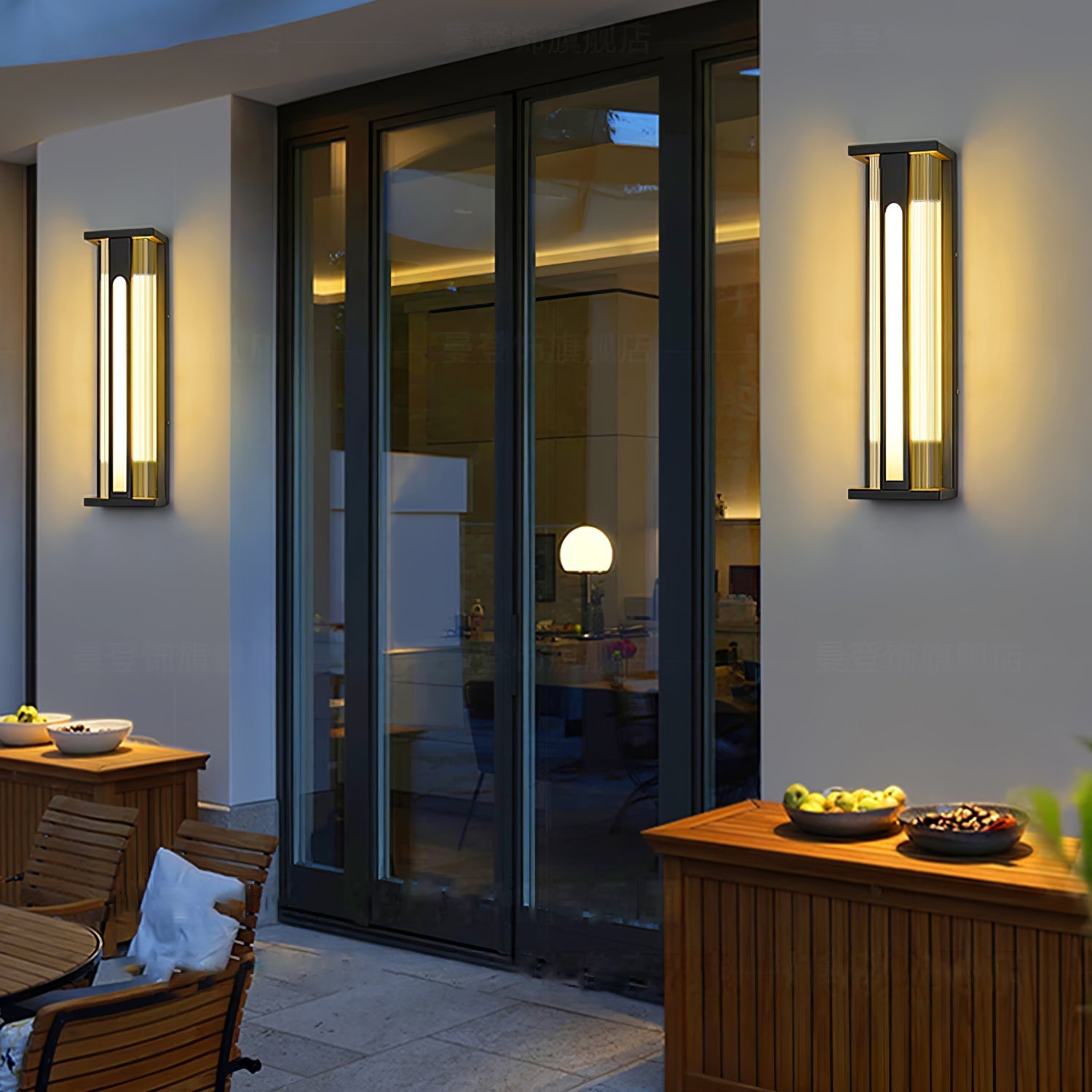 Solar Wall Lights Outdoor | Modern Outdoor Wall Lamp | Waterproof Patio Lantern | Automatic On/Off Light | Stylish Garden Fixture - Zardee-4