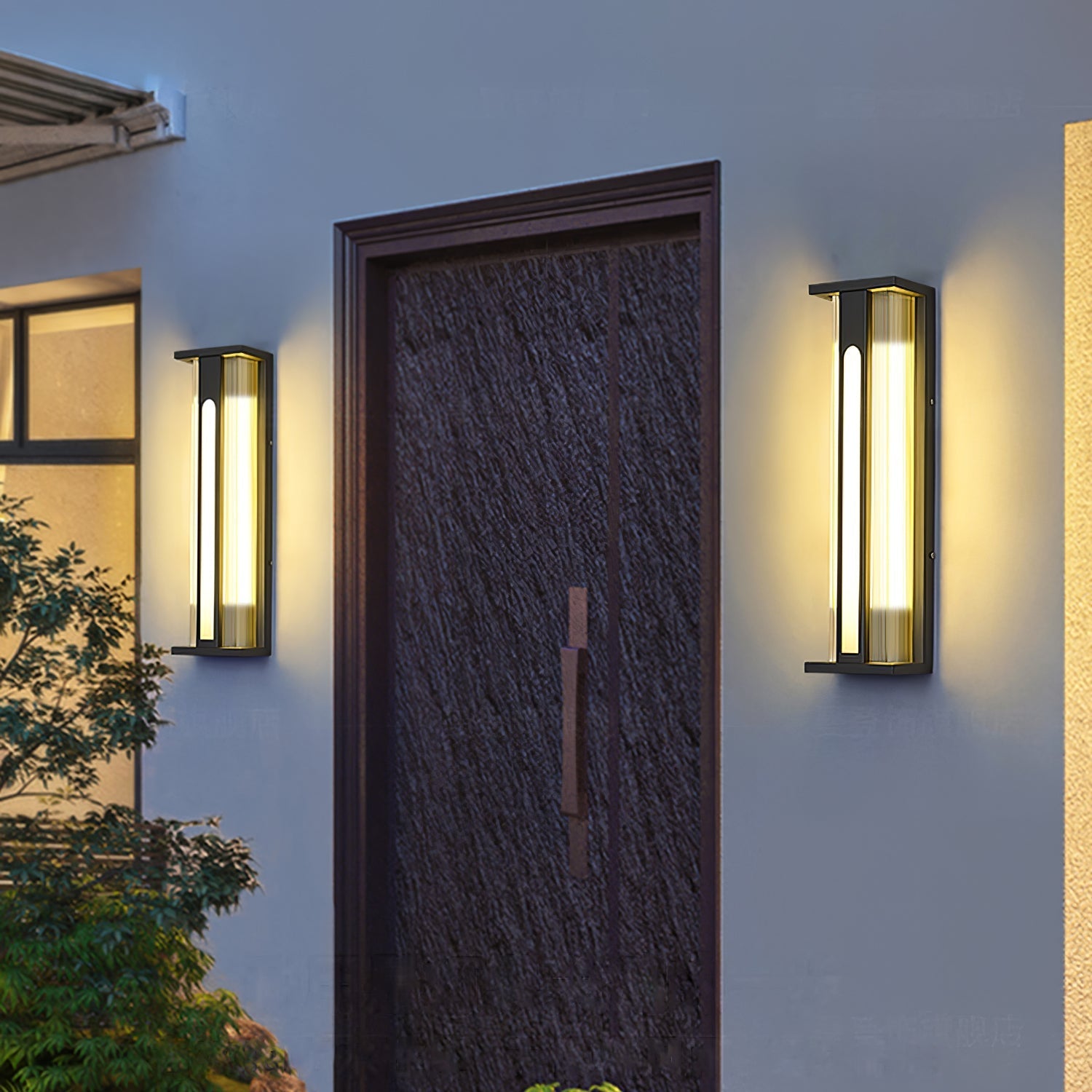 Solar Wall Lights Outdoor | Modern Outdoor Wall Lamp | Waterproof Patio Lantern | Automatic On/Off Light | Stylish Garden Fixture - Zardee-3