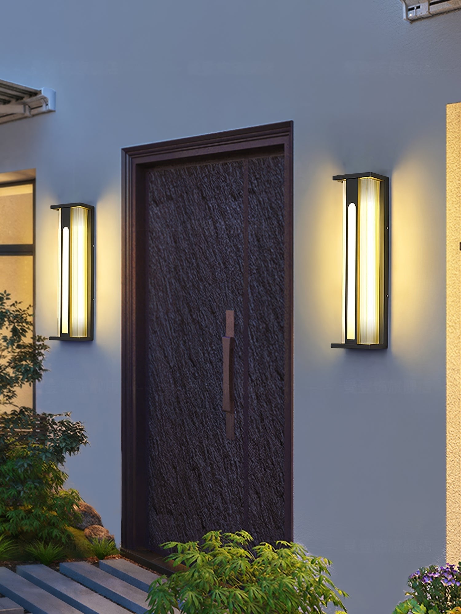 Solar Wall Lights Outdoor | Modern Outdoor Wall Lamp | Waterproof Patio Lantern | Automatic On/Off Light | Stylish Garden Fixture - Zardee-6