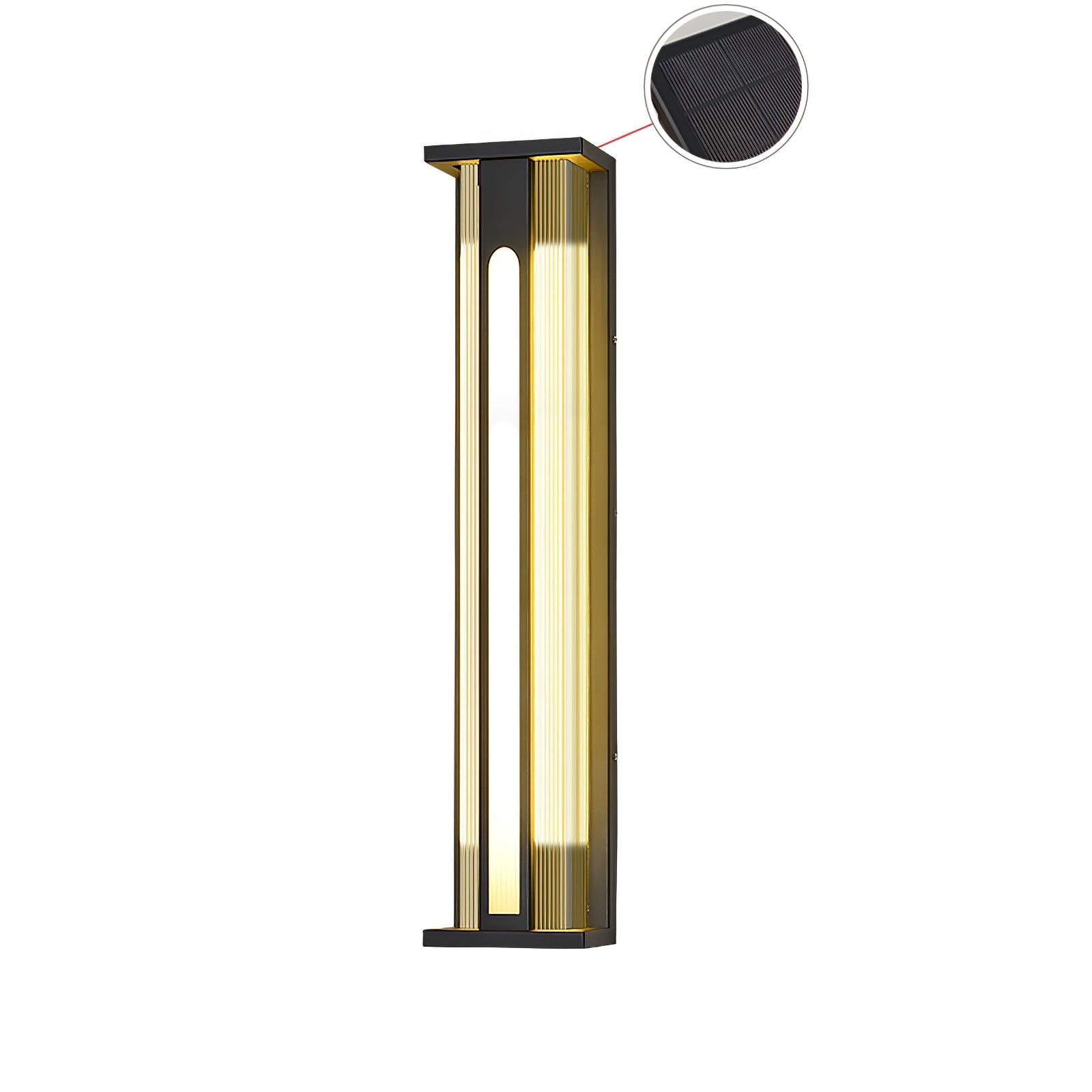 Variant image for Solar Wall Lights Outdoor | Modern Outdoor Wall Lamp | Waterproof Patio Lantern | Automatic On/Off Light | Stylish Garden Fixture - Zardee-6