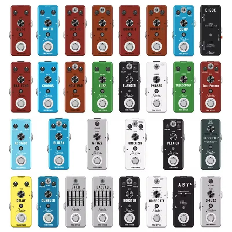 Best Rowin Noise Gate Pedal Guitar Delay Chorus Vibrolo Phaser Flanger Booster Equalizer Effects Fuzz Metal Dist Blues Drive 0