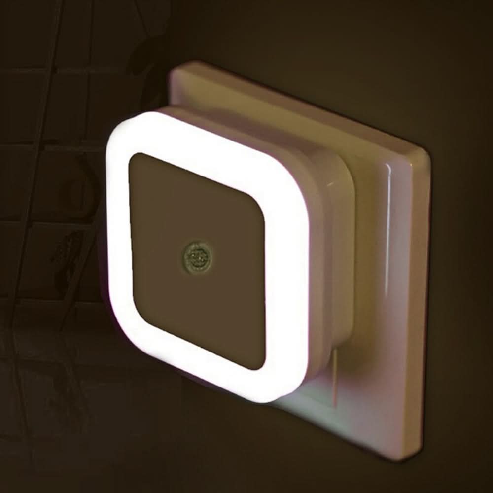 Plug-In Motion Sensor LED Night Light In Cool White For Safe, Soft Illumination In Hallways, Stairs, Bathrooms, And Bedrooms