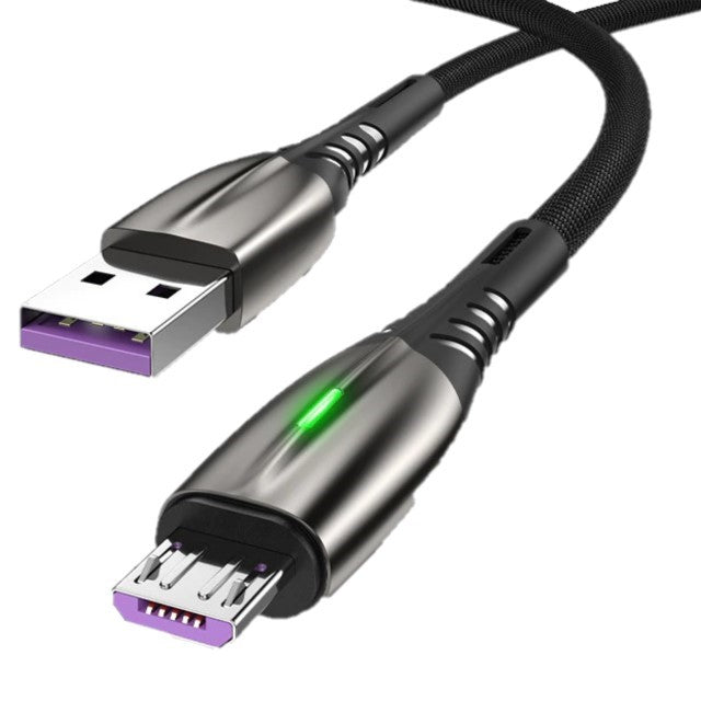 Cabo de Carregamento Rápido Universal NovaLink USB C e Micro USB para Smartphones, Tablets e Dispositivos Móveis