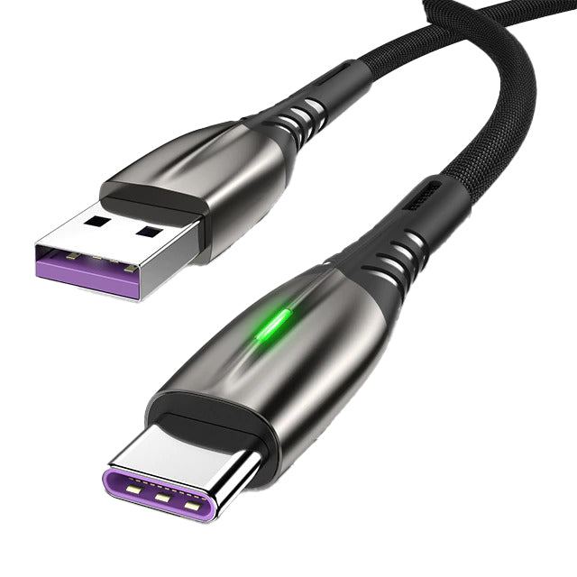 Cabo de Carregamento Rápido Universal NovaLink USB C e Micro USB para Smartphones, Tablets e Dispositivos Móveis